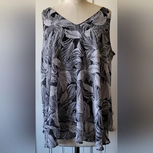 Tank Top Floral Blouse